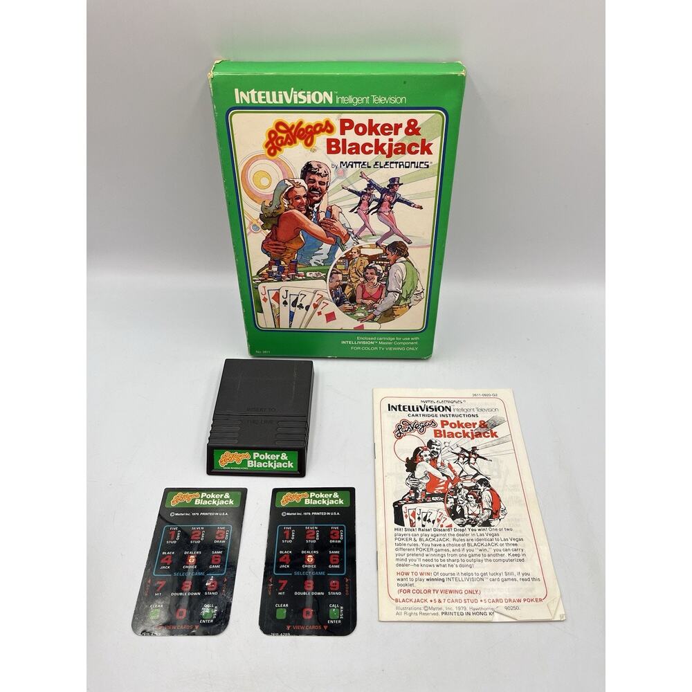CIB Las Vegas Poker and Blackjack (Intellivision) COMPLETE IN BOX, TESTED